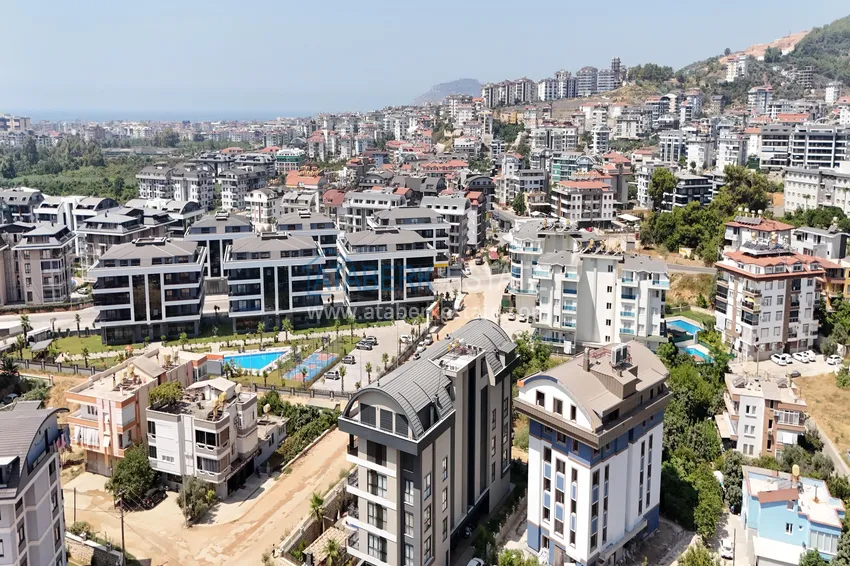 Nowy kompleks mieszkaniowy z przemyślaną infrastrukturą — Alanya, dzielnica Górna Oba 5 