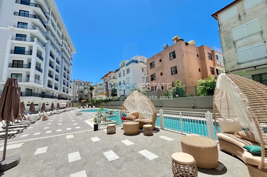 Apartament 2+1 od inwestora w kompleksie w budowie, centrum Alanyi — plaża Kleopatra 6 