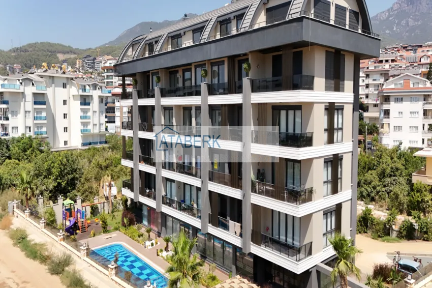 Nowy kompleks mieszkaniowy z przemyślaną infrastrukturą — Alanya, dzielnica Górna Oba 9 