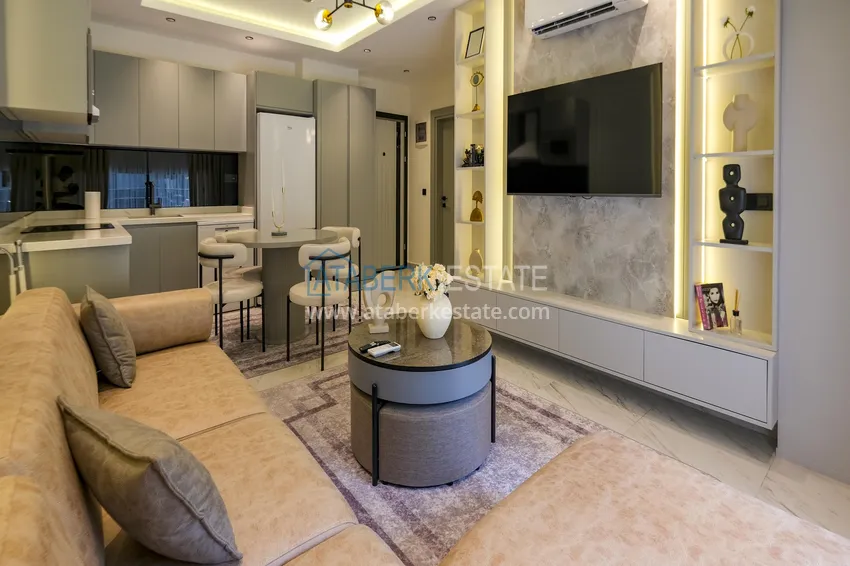 Kupuj Apartament 1+1 na pierwszej linii w Kargicak - kompleks premium 2 