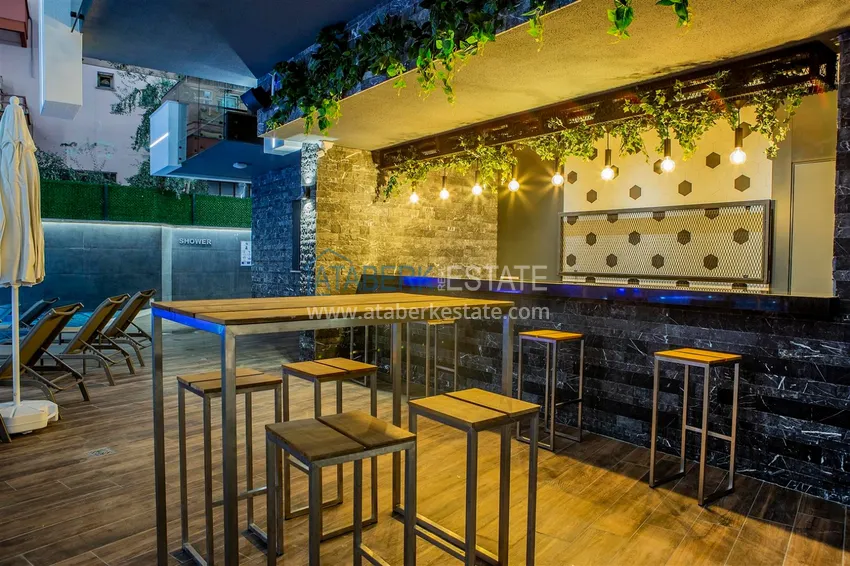 Apartament 1+1 w centrum Alanyi na zezwolenie na pobyt - luksusowa rezydencja 250 metrów od plaży Kleopatra 10 