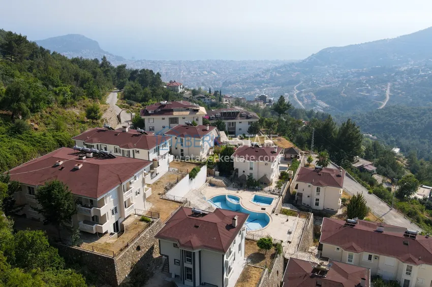 Willa górska — Alanya, dzielnica Bektash, za pozwoleniem na pobyt, z panoramicznym widokiem  1 