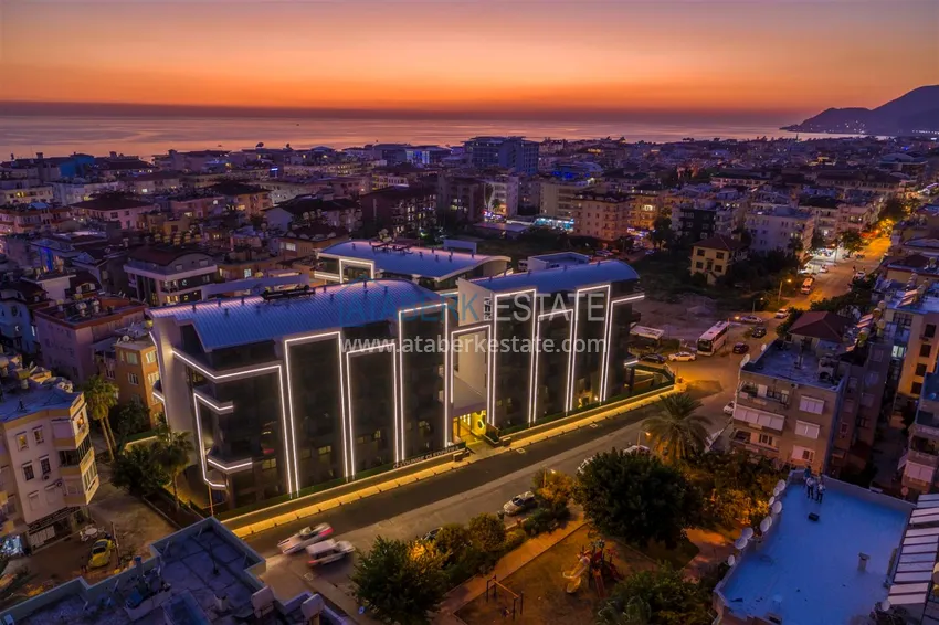 Apartament 1+1 w centrum Alanyi na zezwolenie na pobyt - luksusowa rezydencja 250 metrów od plaży Kleopatra 3 