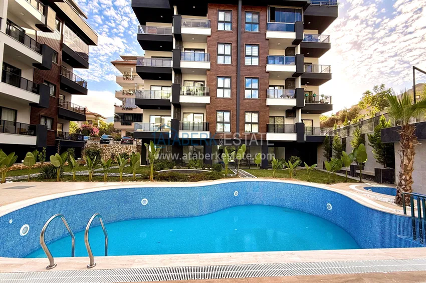 Apartament 1+1 w Oba, Alanya — częściowo umeblowane 3 