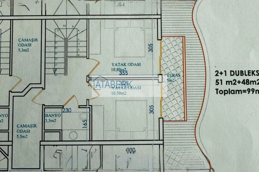 Kupuj taniej 2+1 dwupiętrowy penthouse w Alanyi, dzielnica Górna Oba - z pięknym wykończeniem  3 