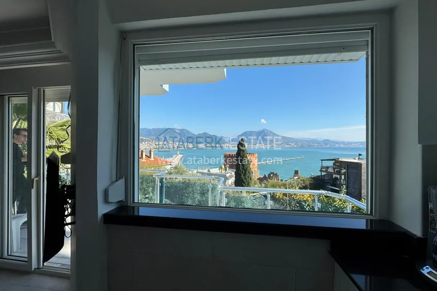 Kupuj  Apartament 1+1 w centrum Alanyi, Półwysep Kale - umeblowany i z panoramicznym widokiem na morze 6 