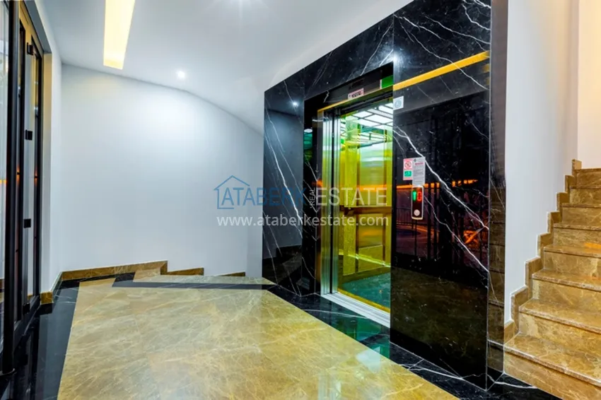 Apartament 3+1 w centrum Alanyi, plaża Keykubat - jednopoziomowy z meblami  15 