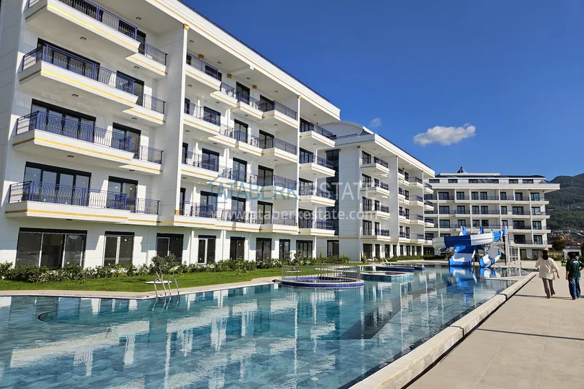 Apartament 1+1 z widokiem na góry w Alanya, dzielnica Oba 2 