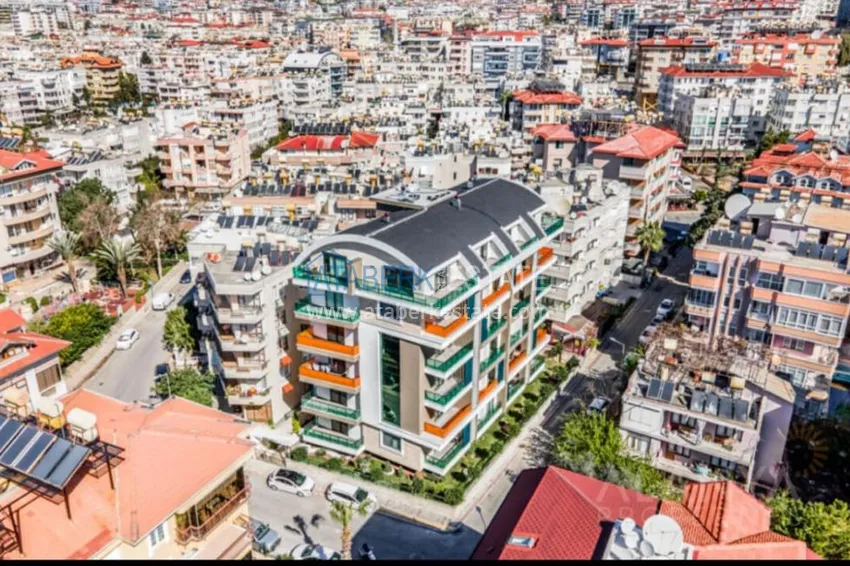 Apartament 3+1 w centrum Alanyi, plaża Keykubat - jednopoziomowy z meblami  2 
