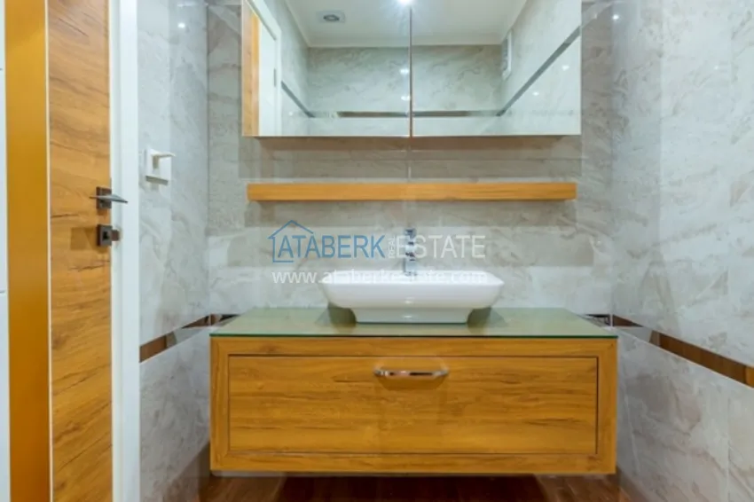 Apartament 3+1 w centrum Alanyi, plaża Keykubat - jednopoziomowy z meblami  23 