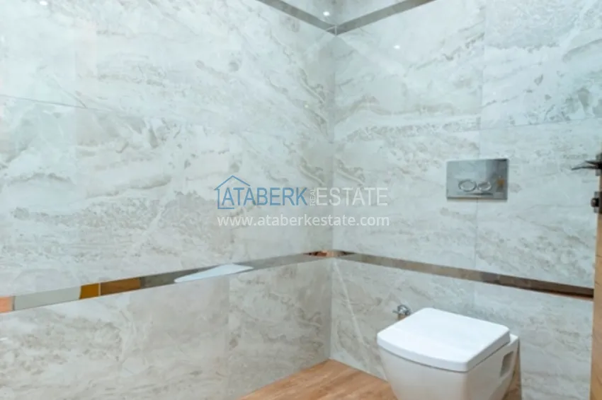 Apartament 3+1 w centrum Alanyi, plaża Keykubat - jednopoziomowy z meblami  24 