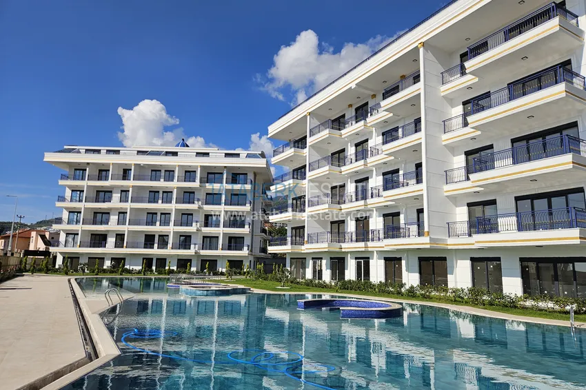 Apartament 1+1 z widokiem na góry w Alanya, dzielnica Oba 4 