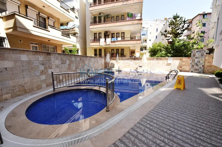 Apartament 3+1 w centrum Alanyi, plaża Keykubat - jednopoziomowy z meblami  8 