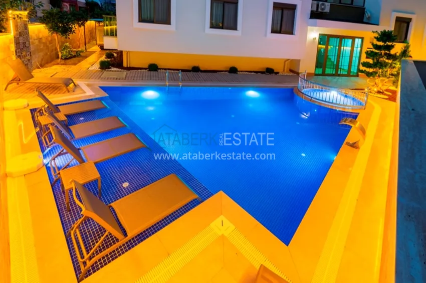 Apartament 3+1 w centrum Alanyi, plaża Keykubat - jednopoziomowy z meblami  9 