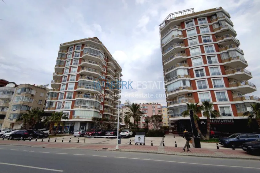 Apartament 2+1 w Mahmutlar na pierwszej linii - umeblowany i z bezpośrednim widokiem na morze  5 
