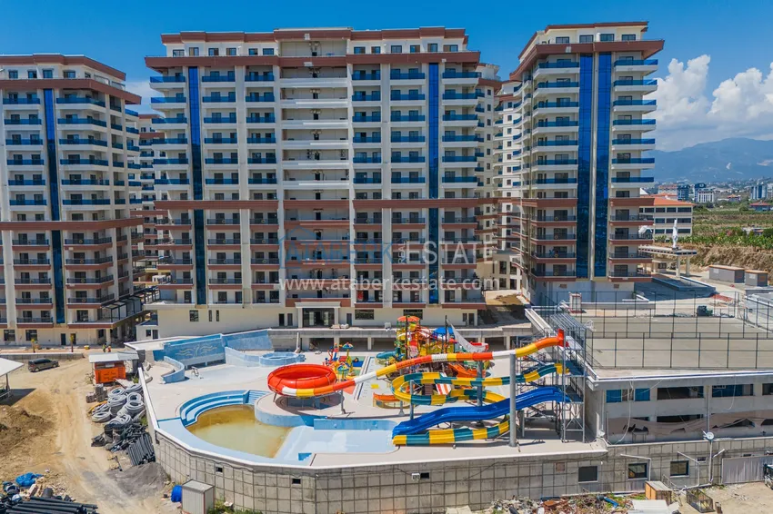 Elitarny dwupiętrowy penthouse 4+1 z widokiem na morze i fortecę - centrum Mahmutlar 9 