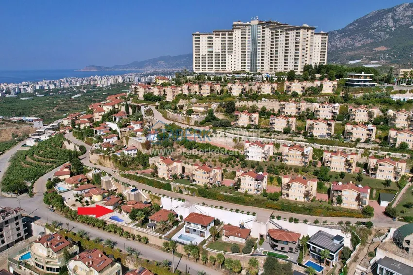 Prywatna willa 2+1 z prywatnym basenem - panoramiczna lokalizacja, Mahmutlar 2 
