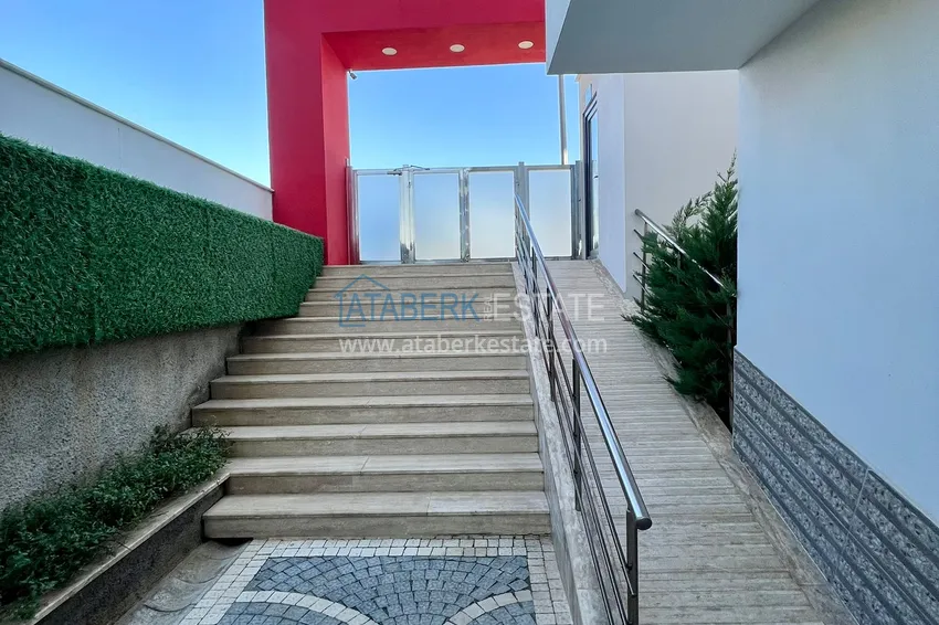 Apartament 1+1 75 m2 umeblowany w dzielnicy Alanya Kestel - kompleks premium nad morzem  11 