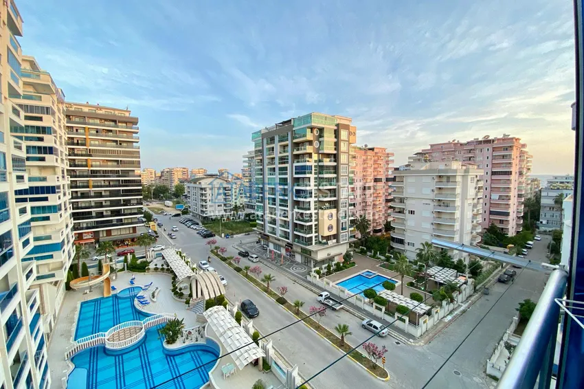 Kupuj  Apartament 2+1 w Mahmutlar — z luksusowymi meblami, przeszklonymi balkonami i widokiem na morze  14 