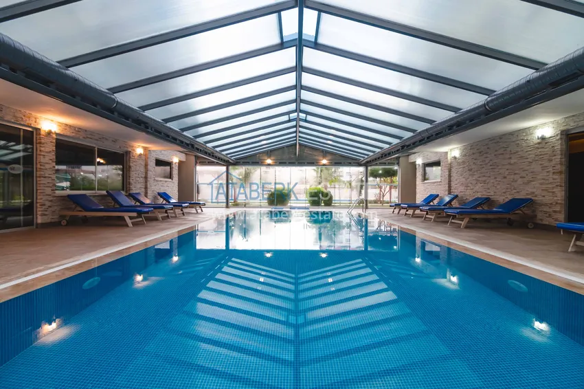 Apartament 1+1 z meblami i widokiem na morze - dzielnica Kestel, pierwsze wybrzeże  15 