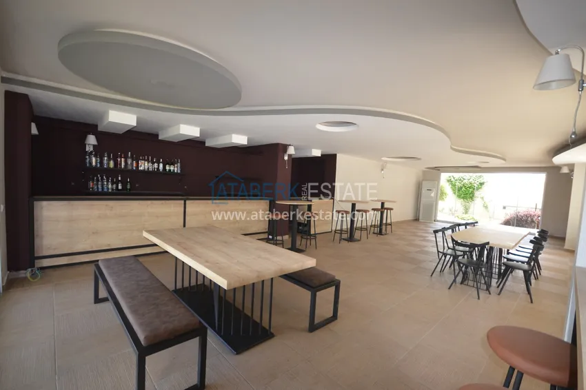 Apartament 1+1 z meblami i widokiem na morze - dzielnica Kestel, pierwsze wybrzeże  18 