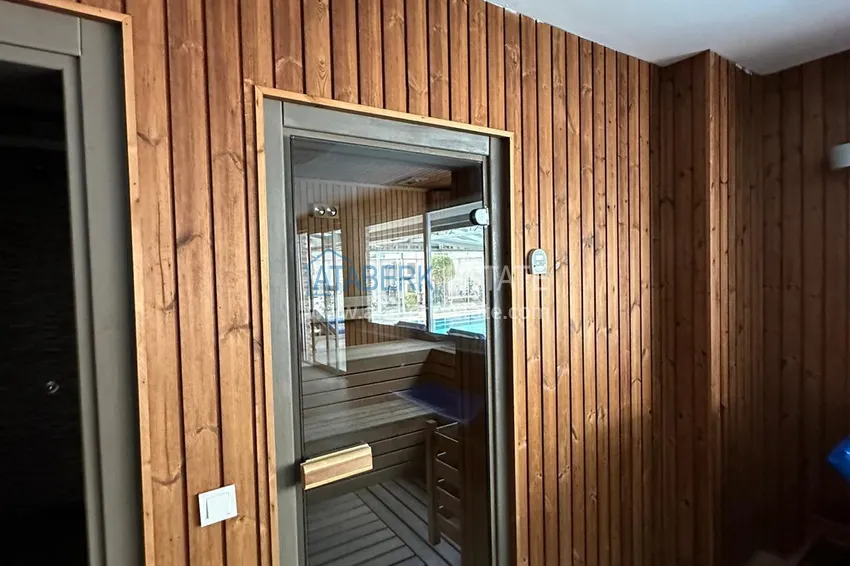 Apartament 1+1 z meblami i widokiem na morze - dzielnica Kestel, pierwsze wybrzeże  30 