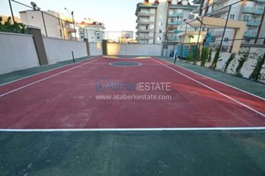 Apartament 1+1 z meblami i widokiem na morze - dzielnica Kestel, pierwsze wybrzeże  8 