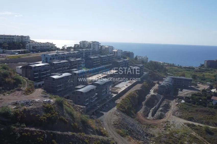 Nowy apartament 2+1 z widokiem na morze w Konakli, Alanya - pięknie wykończony w nowoczesnym kompleksie mieszkalnym  1 
