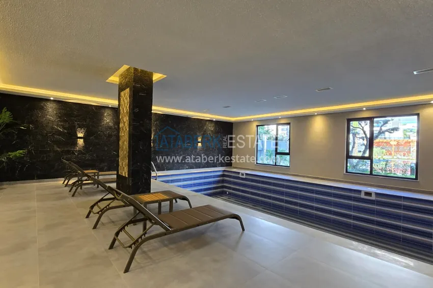 Nowy projekt kompleksu mieszkaniowego premium przy plaży w Kestel 37 