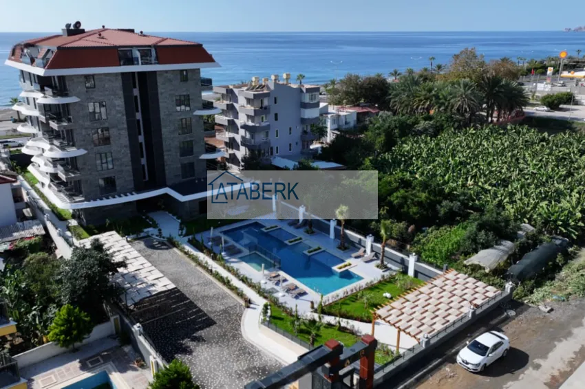 Nowy projekt kompleksu mieszkaniowego premium przy plaży w Kestel 8 