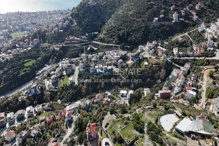 Działka budowlana w Alanya, dzielnica Tepe z panoramicznym widokiem 2 