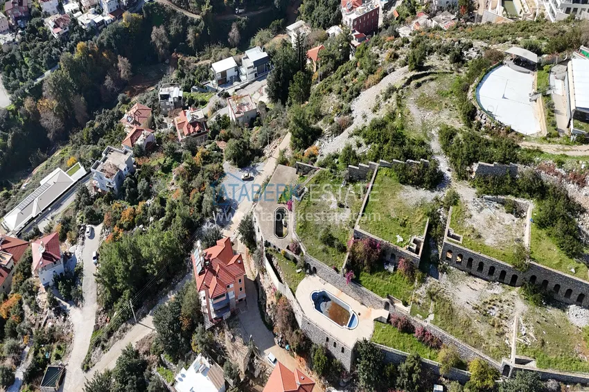 Działka budowlana w Alanya, dzielnica Tepe z panoramicznym widokiem 6 