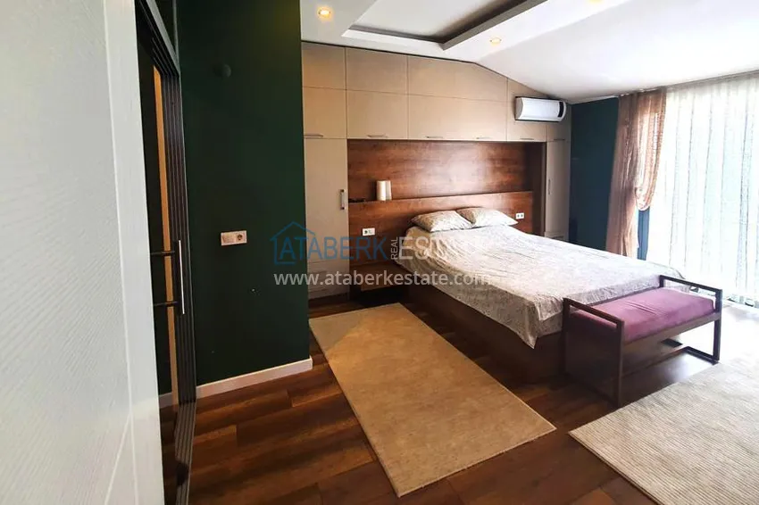 Kupuj  Dwupoziomowy penthouse 5+2 w okolicy Oba — umeblowany, odpowiedni dla obywatelstwa 13 