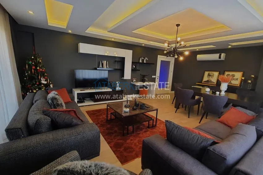 Kupuj  Dwupoziomowy penthouse 5+2 w okolicy Oba — umeblowany, odpowiedni dla obywatelstwa 2 