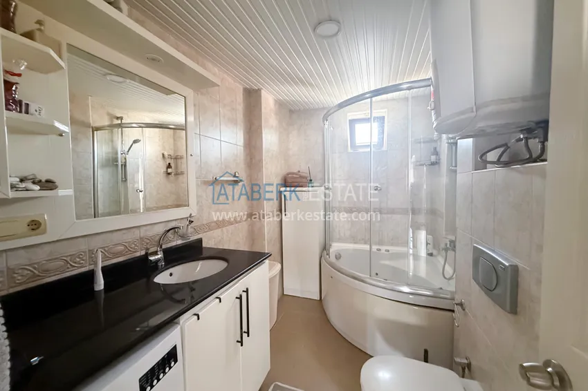 Kupuj  Apartament 2+1 w Tosmur - umeblowany, z widokiem na morze i góry, odpowiedni na zezwolenie na pobyt 15 