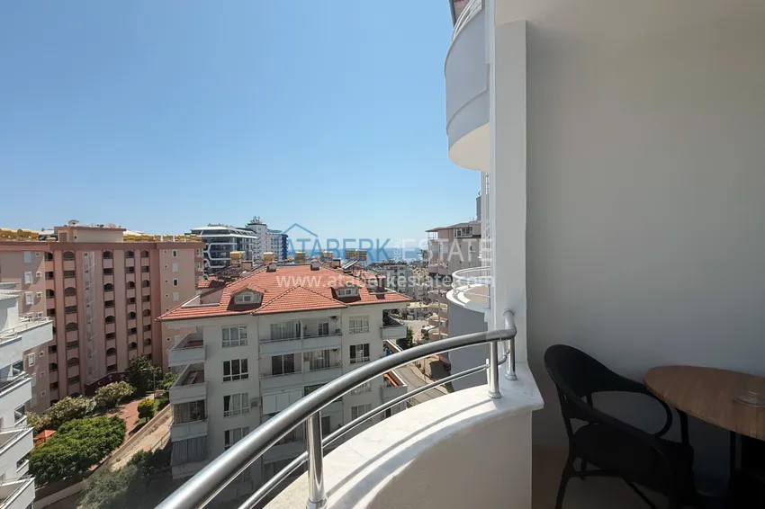 Kupuj  Apartament 2+1 w Tosmur - umeblowany, z widokiem na morze i góry, odpowiedni na zezwolenie na pobyt 24 