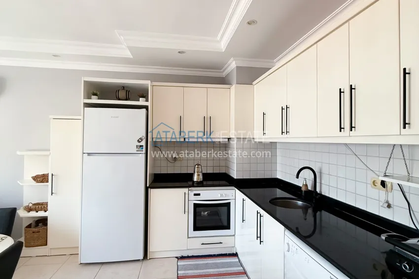 Kupuj  Apartament 2+1 w Tosmur - umeblowany, z widokiem na morze i góry, odpowiedni na zezwolenie na pobyt 8 