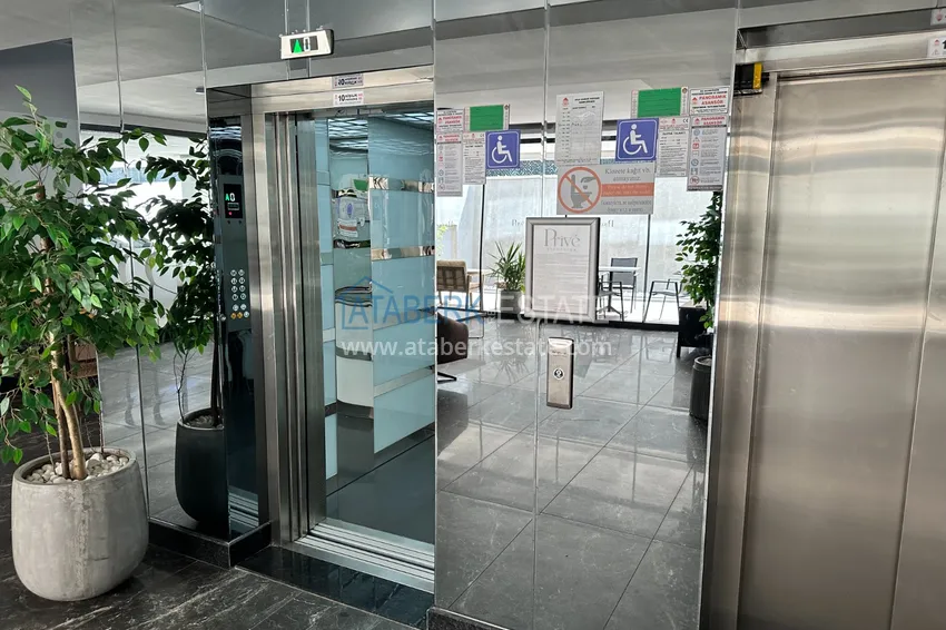 Apartament 1+1 z widokiem na morze w centrum Alanyi - Plaża Kleopatra 21 