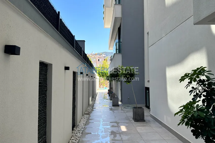 Apartament 1+1 z widokiem na morze w centrum Alanyi - Plaża Kleopatra 7 