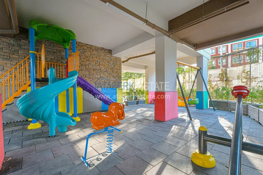 Dwupoziomowy penthouse 3+1 w okolicy Upper Oba - umeblowany i z widokiem na góry  14 