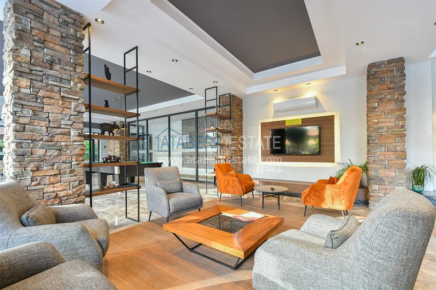 Dwupoziomowy penthouse 3+1 w okolicy Upper Oba - umeblowany i z widokiem na góry  19 