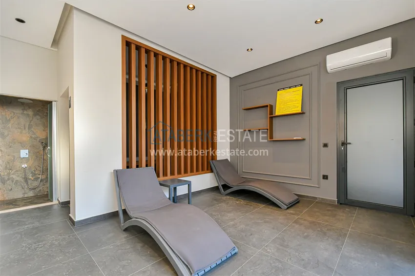 Dwupoziomowy penthouse 3+1 w okolicy Upper Oba - umeblowany i z widokiem na góry  24 