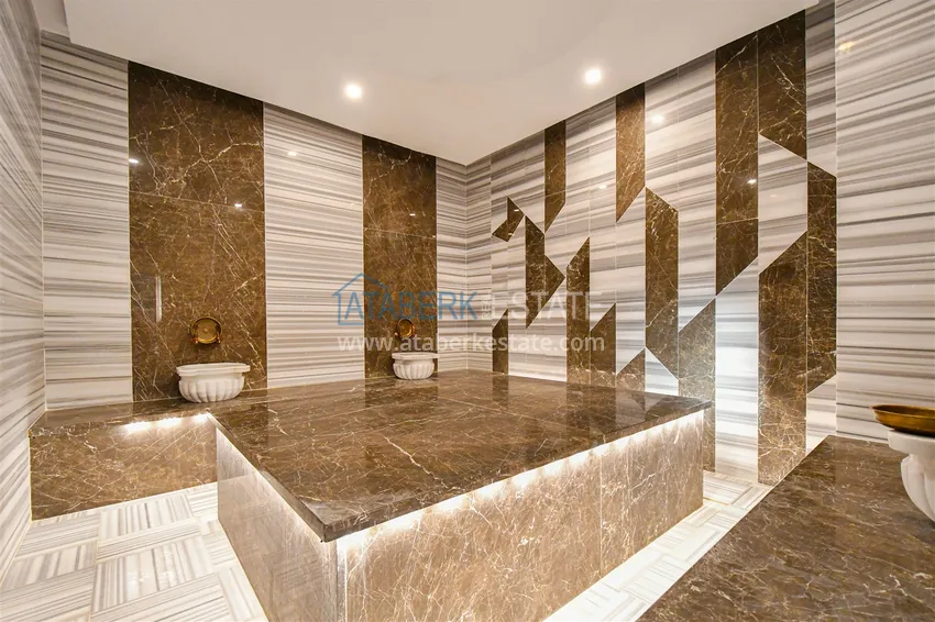 Dwupoziomowy penthouse 3+1 w okolicy Upper Oba - umeblowany i z widokiem na góry  25 