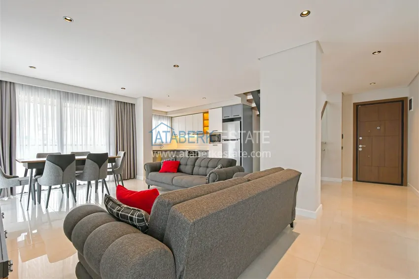 Kupuj  Dwupoziomowy penthouse 3+1 w okolicy Upper Oba - umeblowany i z widokiem na góry  3 