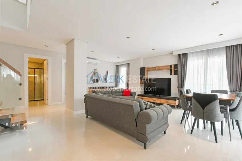 Kupuj  Dwupoziomowy penthouse 3+1 w okolicy Upper Oba - umeblowany i z widokiem na góry  4 