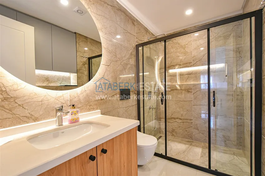 Kupuj  Dwupoziomowy penthouse 3+1 w okolicy Upper Oba - umeblowany i z widokiem na góry  7 