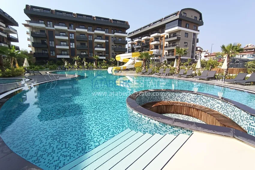 Apartament z jedną sypialnią w Alanya, dzielnica Oba - umeblowany i z przeszklonym balkonem  12 