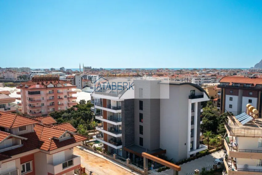 Apartament 2+1 w okolicy Oba - z luksusowymi meblami i widokiem na fortecę 1 