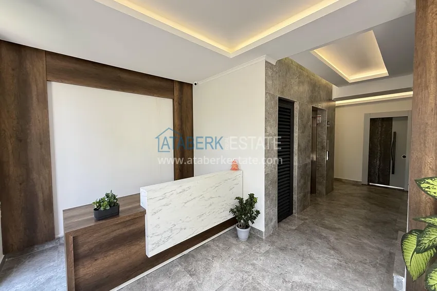 Apartament 2+1 w okolicy Oba - z luksusowymi meblami i widokiem na fortecę 15 