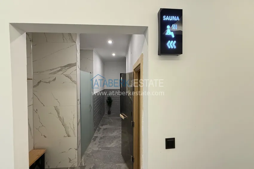 Apartament 2+1 w okolicy Oba - z luksusowymi meblami i widokiem na fortecę 22 